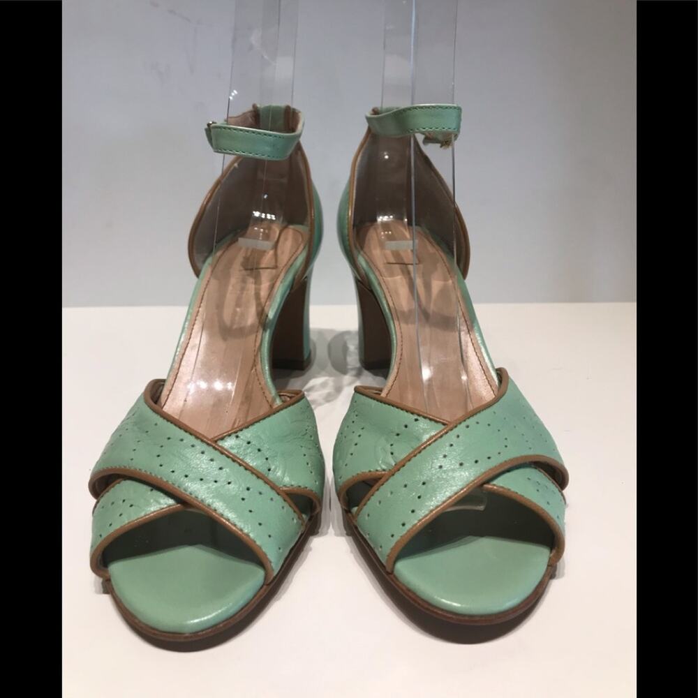 Rinaldi mint mid chunky heel sandal made in Italy